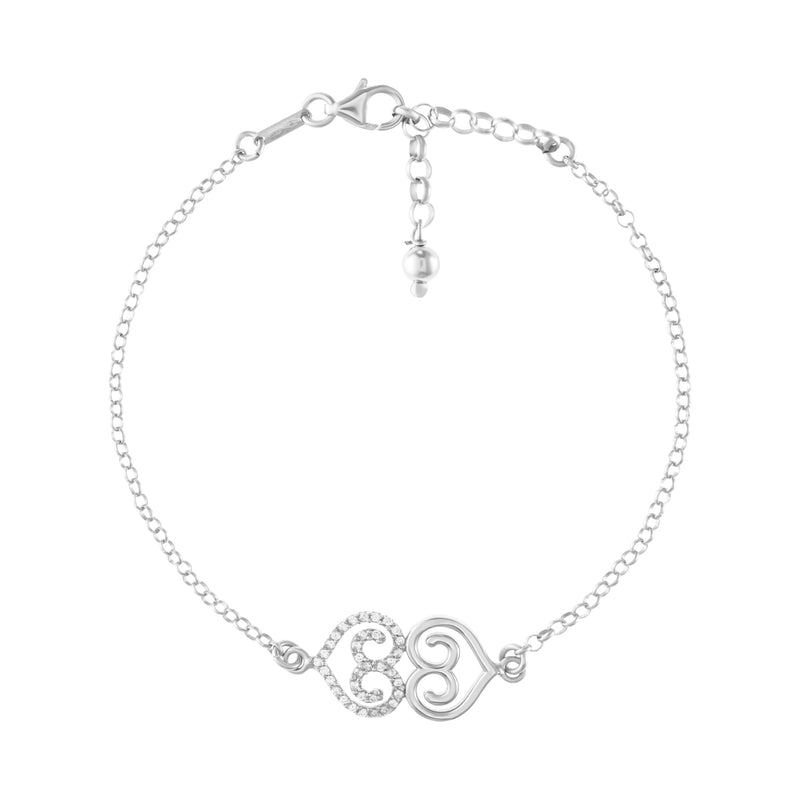 Adinkra Asaase Ye Duru White Gold Bracelet