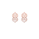 Adinkra Asaase Ye Duru Rose Gold Studs Earrings