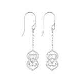 Adinkra Asaase Ye Duru Yellow Gold Dangling Earrings
