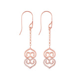 Adinkra Asaase Ye Duru Yellow Gold Dangling Earrings