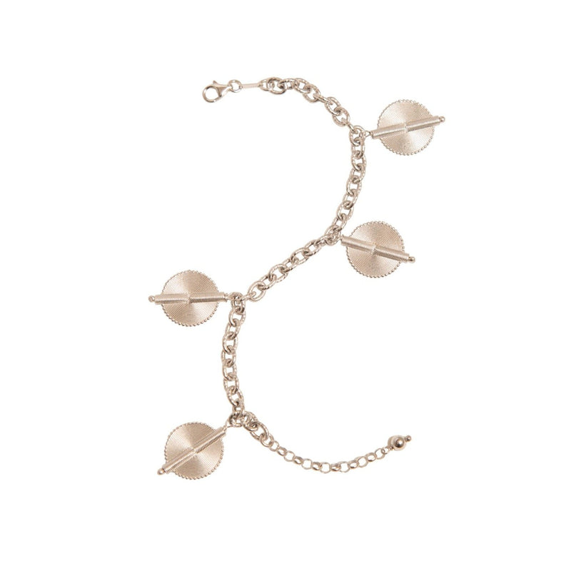 Dangling Akan Goldweights Bracelet Rose Gold Small