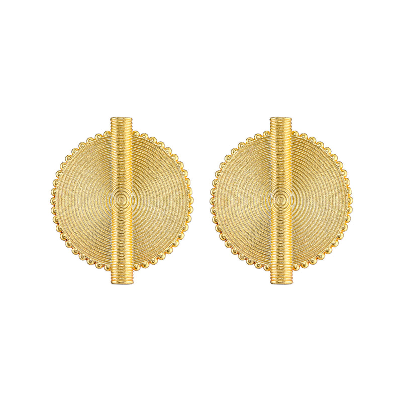 Aflé Bijoux Akan Goldweight Earrings Clips