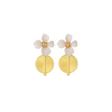 Aflé Bijoux Akan Flowers Earrings - Beige - AFLE BIJOUX 