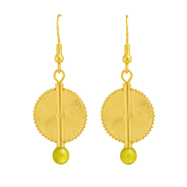 Aflé Bijoux Akan Gemstones Earrings - Serpentine - AFLE BIJOUX 