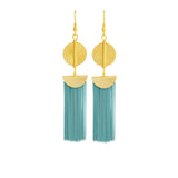 Aflé Bijoux Akan Chain Earrings - Baby blue