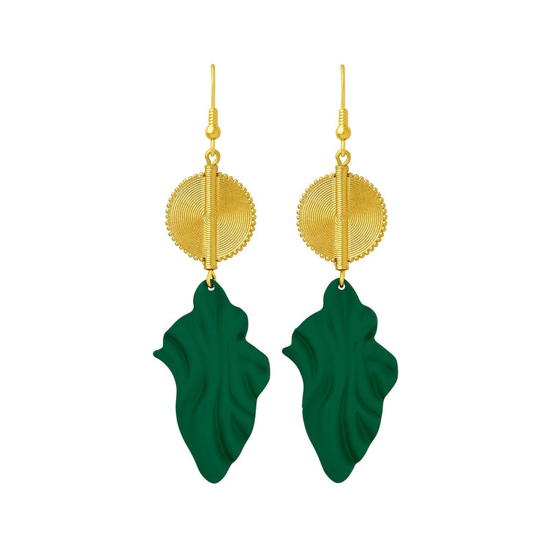 Aflé Bijoux Akan Leaves Earrings - Ivory