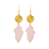 Aflé Bijoux Akan Leaves Earrings - Beige