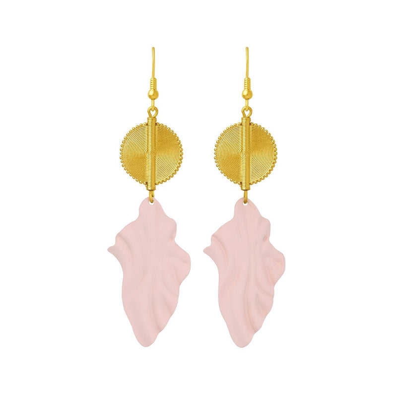 Aflé Bijoux Akan Leaves Earrings - Ivory