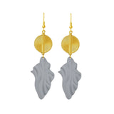 Aflé Bijoux Akan Leaves Earrings - Ivory