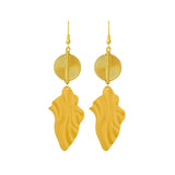 Aflé Bijoux Akan Leaves Earrings - Ivory