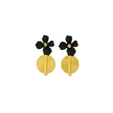 Aflé Bijoux Akan Flower Earrings - Black