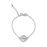 Sparkle White Gold Akan Chain Bracelet - AFLE BIJOUX 