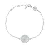 Sparkle White Gold Akan Chain Bracelet - AFLE BIJOUX 