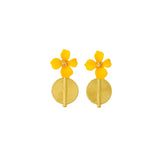 Aflé Bijoux Akan Flower Earrings - Green