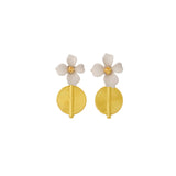 Aflé Bijoux Akan Flower Earrings - Green