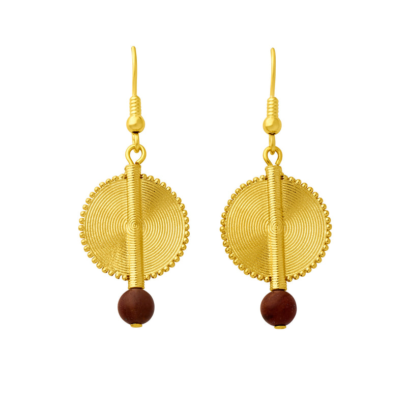 Aflé Bijoux Akan Gemstones Earrings - Mookaite - AFLE BIJOUX 