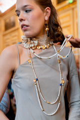 Akan Sweet Water Pearls Chain Sautoir