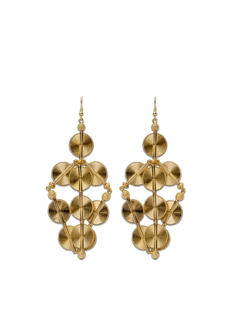 Aflé Bijoux Akan Goldweights Chandelier Earrings - AFLE BIJOUX 