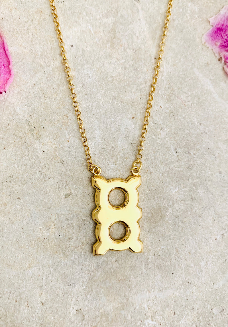 Adinkra Obaa Ne Oman Necklace - Feminism - AFLE BIJOUX 