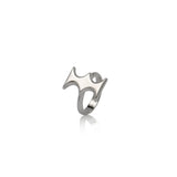 Adinkra White Gold Dono Ntoaso Ring - Jubilation - AFLE BIJOUX 